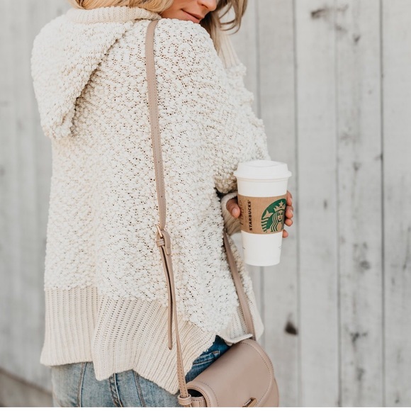 NWT Popcorn Drawstring Hoodie Sweater Sweatshirt - Picture 3 of 8